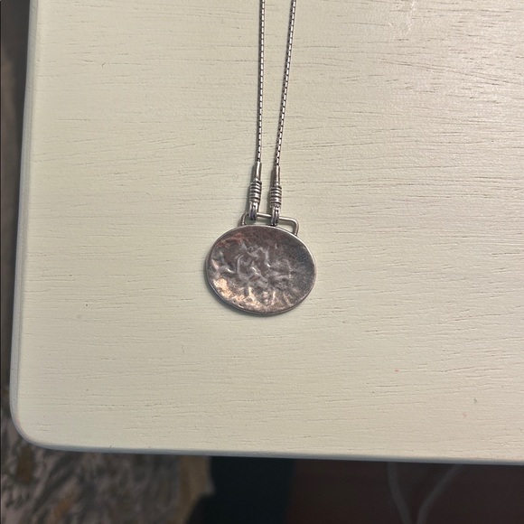 SILPADA Silver Round Pendant Necklace - Picture 2 of 4